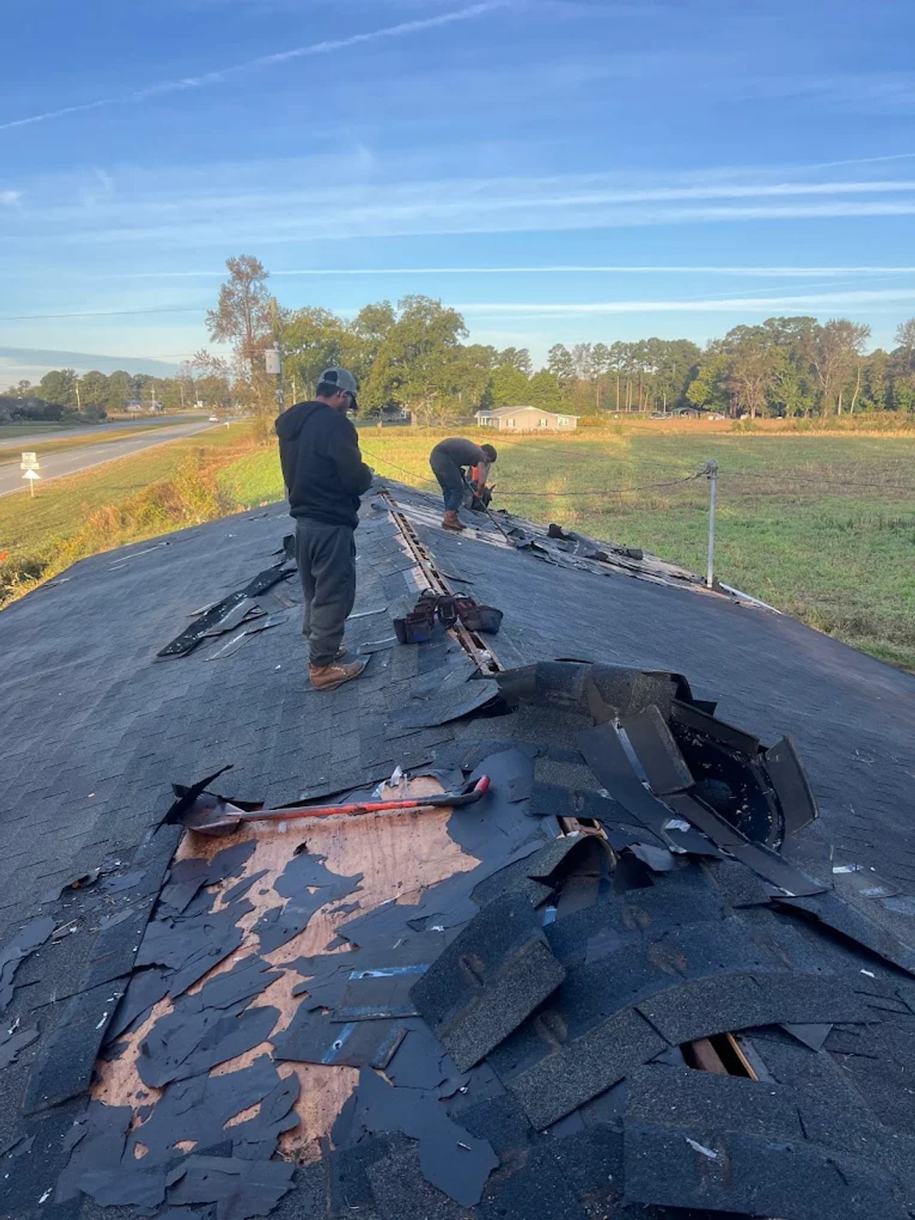 Storm damage restoration