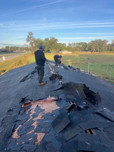 Storm damage restoration